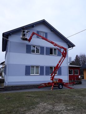Fassadenarbeiten - mit hauseigener Arbeitsbühne